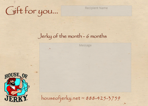 Gift card - Jerky of the month