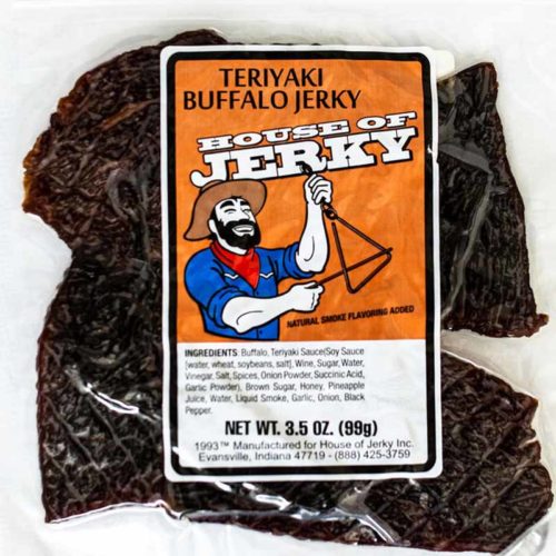 bag of teriyaki buffalo jerky
