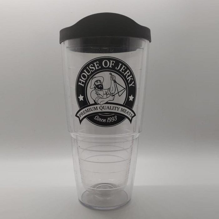 House of Jerky clear tervis cup